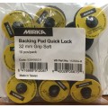 Plateau MIRKA Quick Lock 32mm Grip souple, 10/unité