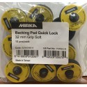 Plateau MIRKA Quick Lock 32mm Grip souple, 10/unité