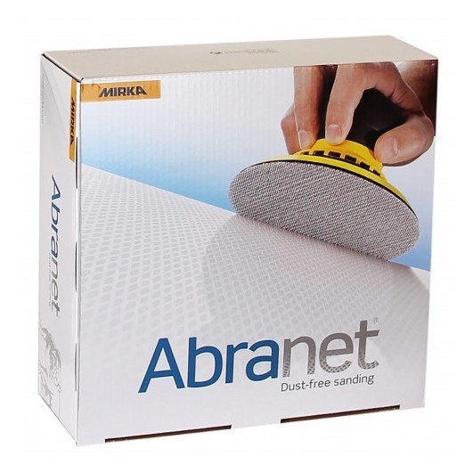 Mirka Abranet Disques Abrasifs Filet 77mm Grain P400 - 50 Pièces Pour Ponçage Sans Poussière Bois Peinture Plastique