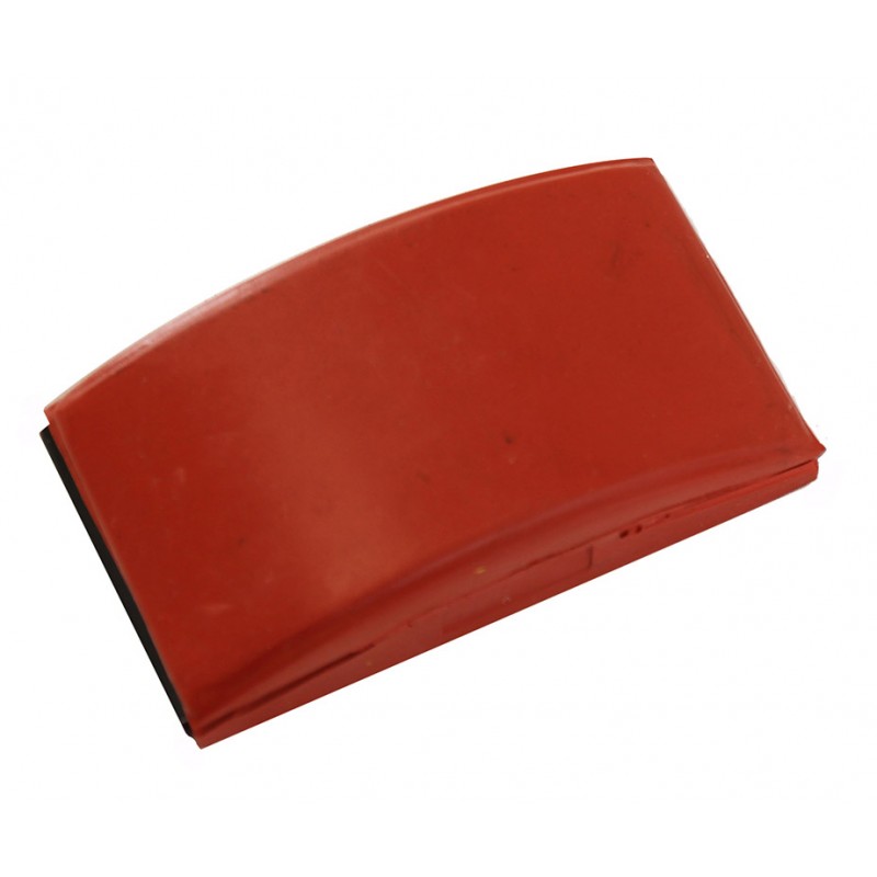 Cale caoutchouc rouge 70x125mm - Abrasifs Online