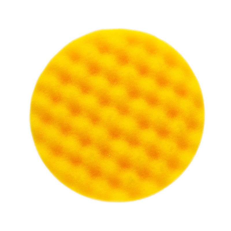 Mousse Golden Finish 1 jaune avec alvéoles Ø 155 x 25 mm, 2/unité