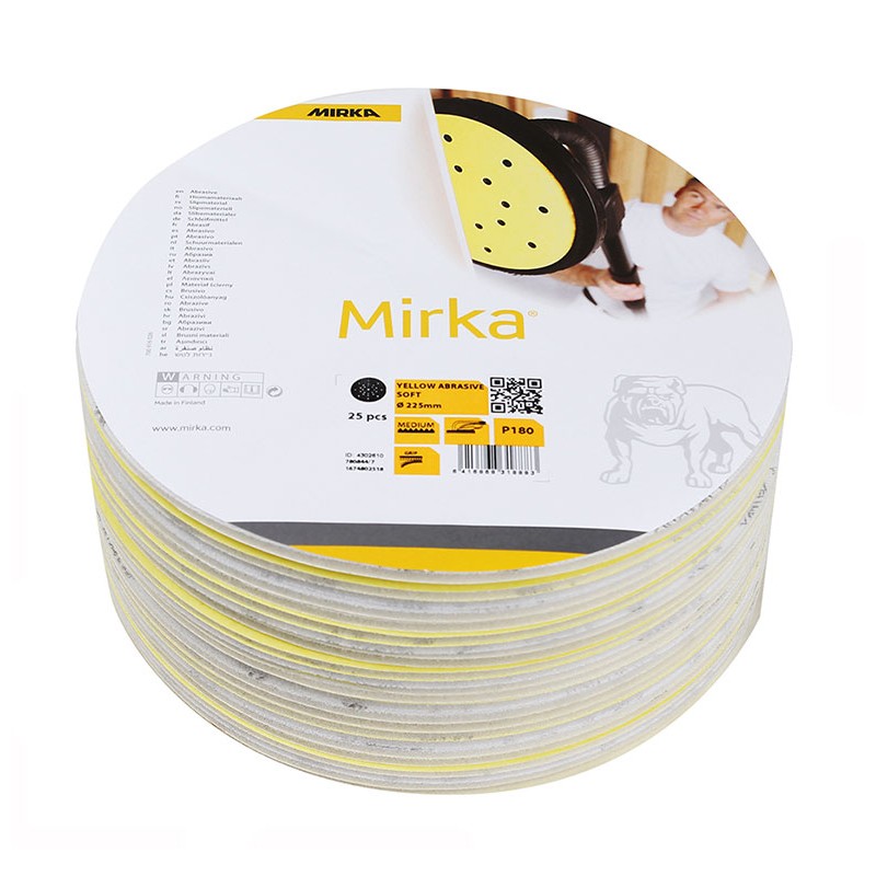 Yellow Soft Ø 225 mm disque abrasif sur mousse… - Mirka