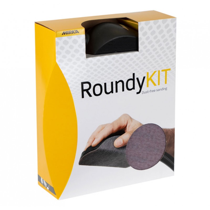 Pack cale Roundy 150mm + 15 disques abrasifs Abranet + tuyau