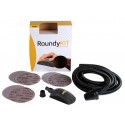 Pack cale Roundy 150mm + 15 disques abrasifs Abranet + tuyau