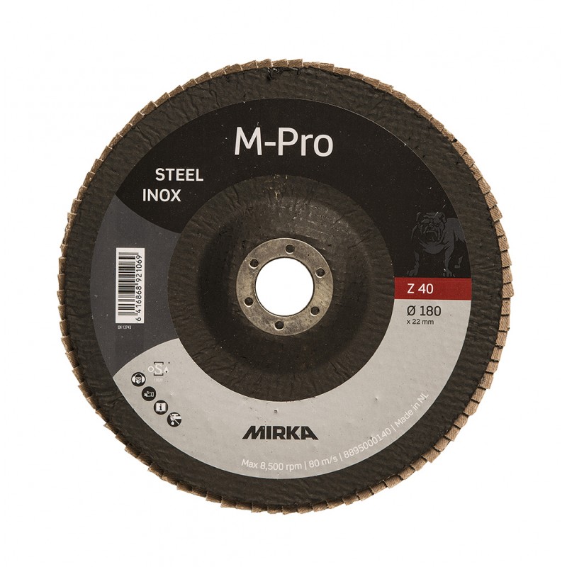 Disques a lamelles Mirka M Pro Zirconium Ø 180 mm P40