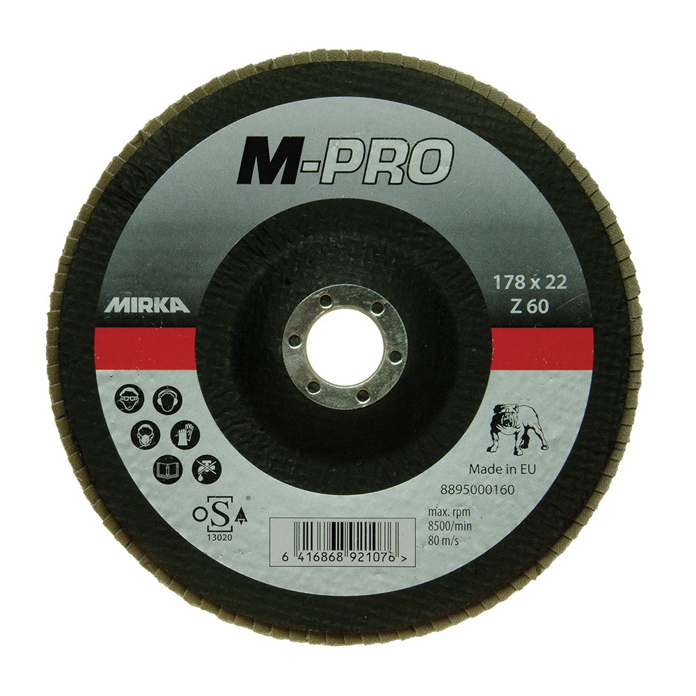 Disques à lamelles M-PRO Inox Zirconium Ø 180 mm - Abrasifs Online