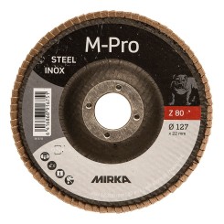 Disques à lamelles Mirka M-PRO Inox Zirconium Ø 127 mm