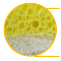 Eponges abrasives Mirlon Soft blanc, lot de 6