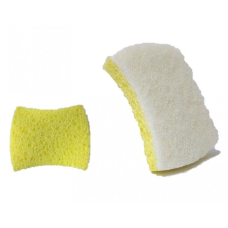 Eponges abrasives Mirlon Soft blanc, lot de 6