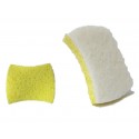 Eponges abrasives Mirlon Soft blanc, lot de 6