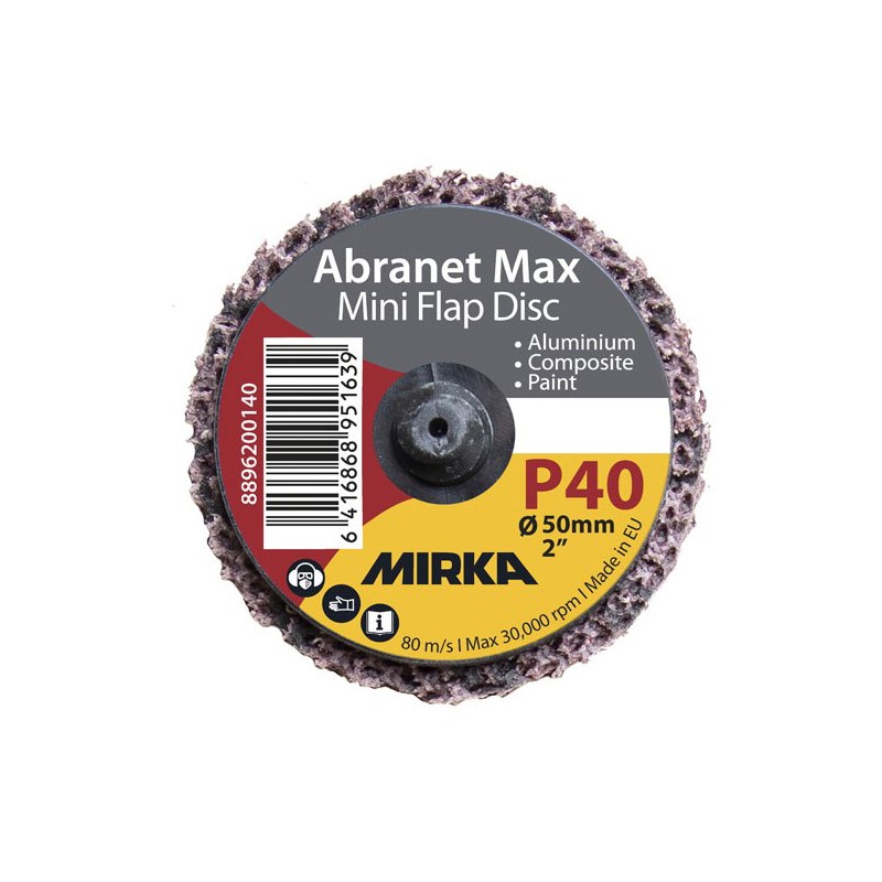 Disques à lamelles fixation rapide Abranet Max Ø 50 mm - Abrasifs