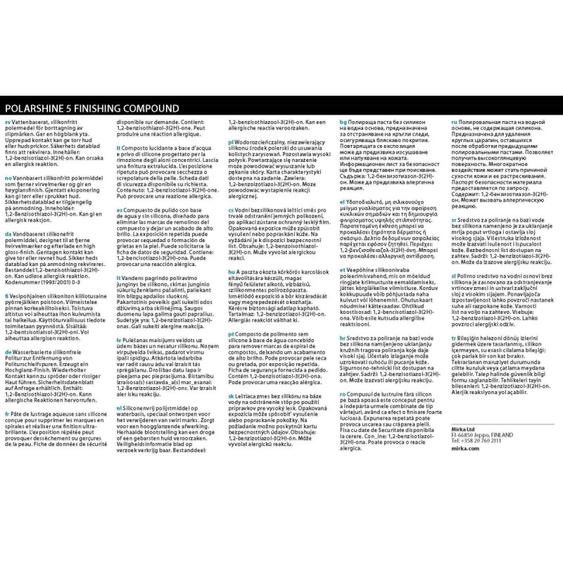 Pâte de lustrage Polarshine 5 - 250ml
