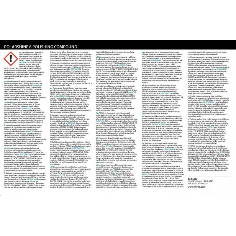 Pâte de lustrage Polarshine 8 - 1L