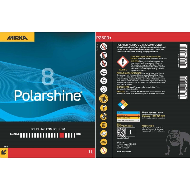 Pâte de lustrage Polarshine 8 - 1L