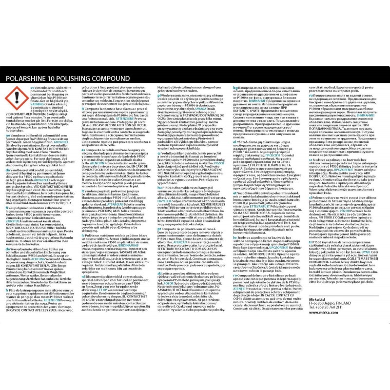 Polarshine 10 - pâte de lustrage - 1L