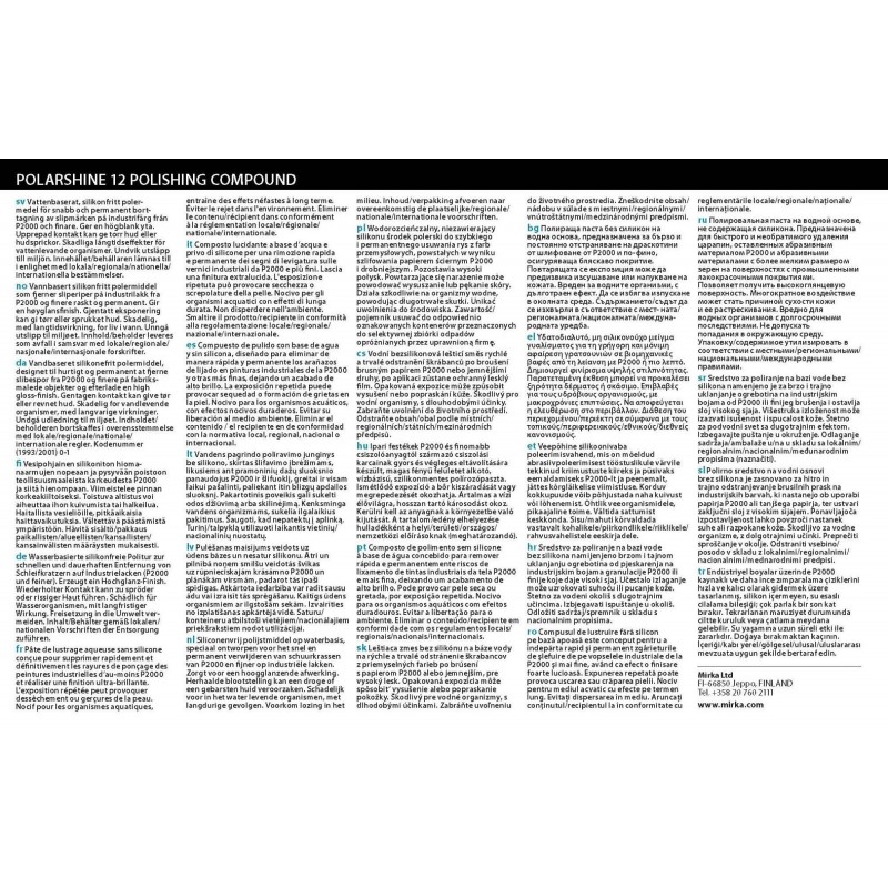 Polarshine 12 pâte de lustrage - 250ml