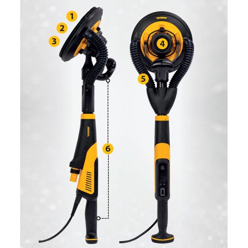 Ponceuse murale compacte Mirka LEROS-S 950CV 5,0 - MIW9502122