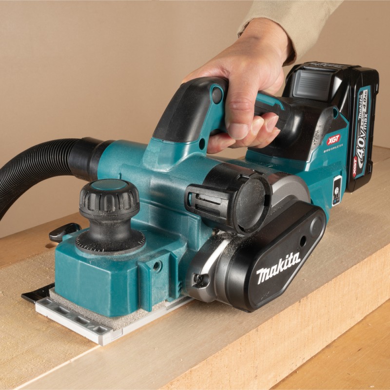 Rabot 82 mm XGT 40V en coffret Makpac 3 - Makita KP001GZ02 (sans batterie, ni chargeur)