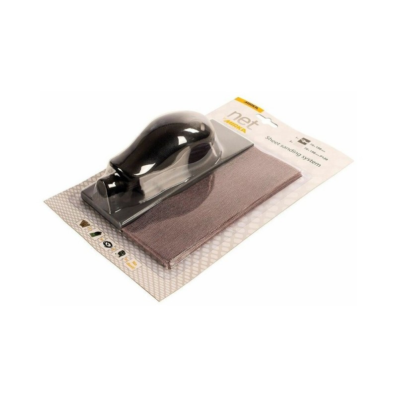 Cale de ponçage aspirante Mirka 70 x 198 mm auto-agrippante 22T + 3 coupes P120