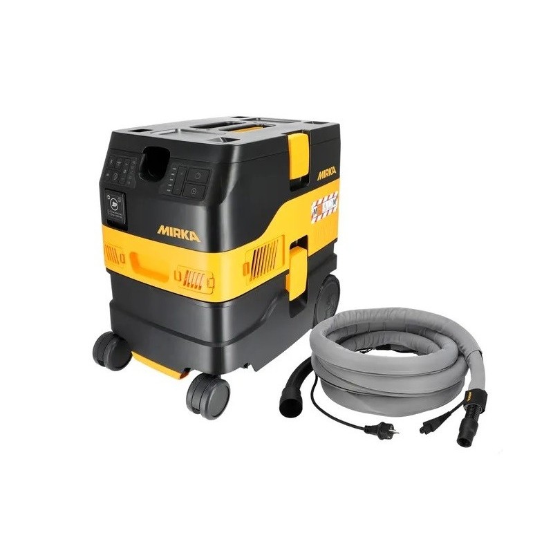 Aspirateur professionnel Mirka DEXOS 1217 AFC classe M avec tuyau de 4 m