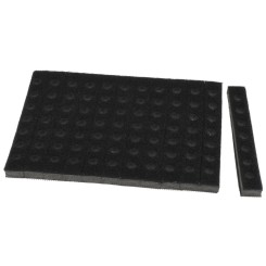 Interface Groove 100 x 50 mm 84 trous auto-agrippante 6mm (souple)