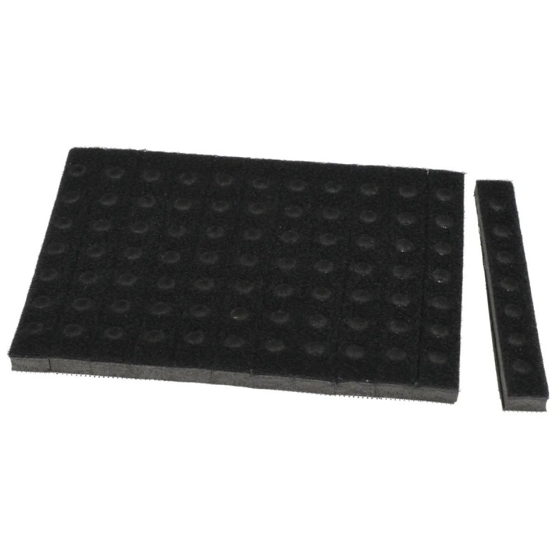 Interface Groove 100 x 50 mm 84 trous auto-agrippante 6mm (souple)