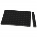 Interface Groove 100 x 50 mm 84 trous auto-agrippante 6mm (souple)