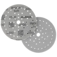 Disques abrasifs Iridium Soft Ø 125 mm, sur mousse, auto-agrippant, Multifit