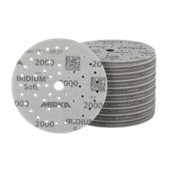 Disques abrasifs Iridium Soft Ø 125 mm, sur mousse, auto-agrippant, Multifit