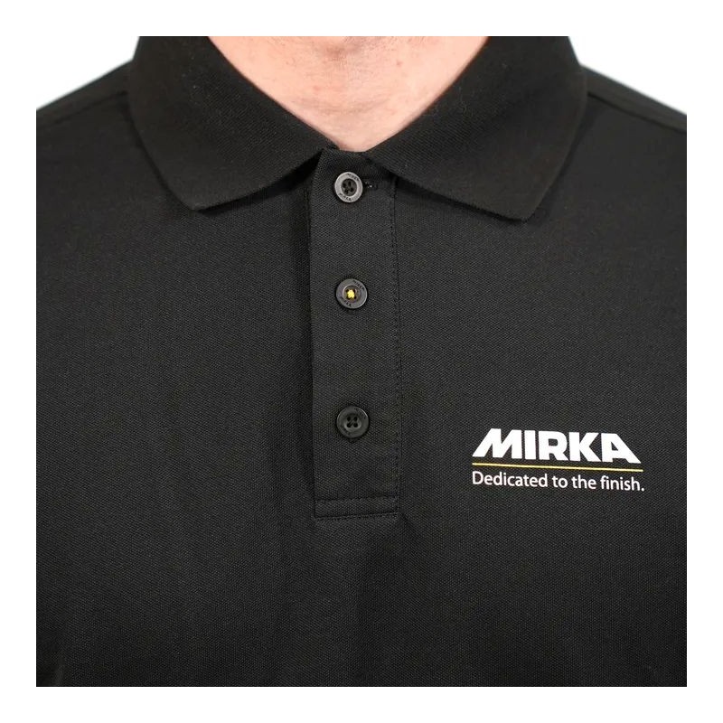 Polo noir pour homme Mirka Tagline