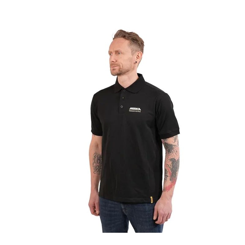 Polo noir pour homme Mirka Tagline