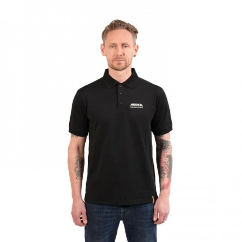 Polo noir pour homme Mirka Tagline