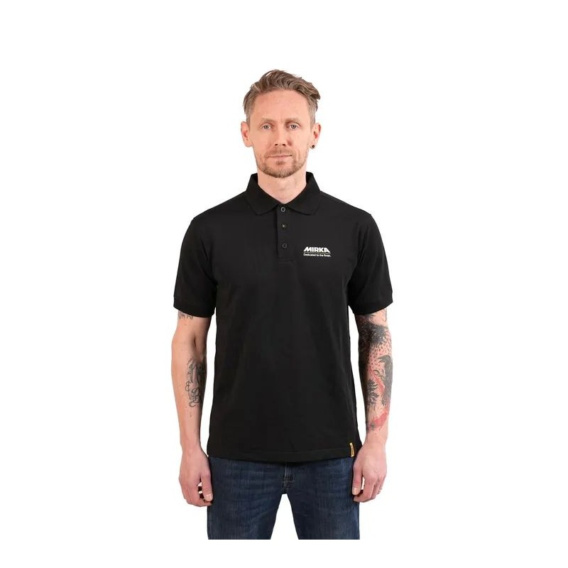 Polo noir pour homme Mirka Tagline