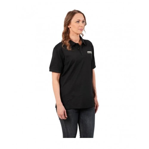 Polo noir femme Mirka Tagline