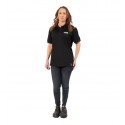 Polo noir femme Mirka Tagline