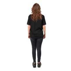 Polo noir femme Mirka Tagline