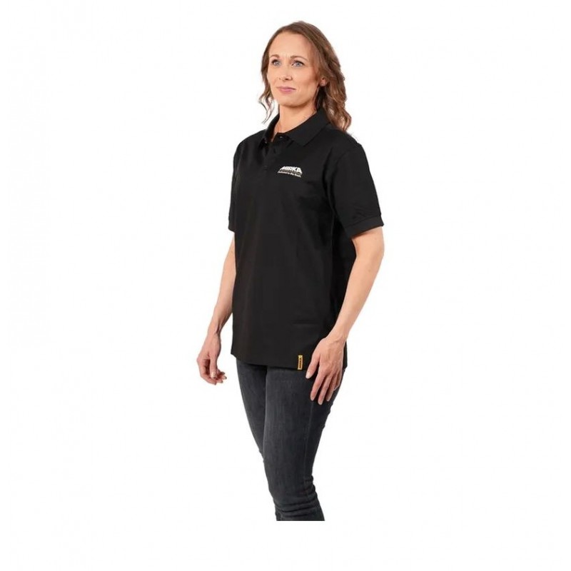 Polo noir femme Mirka Tagline