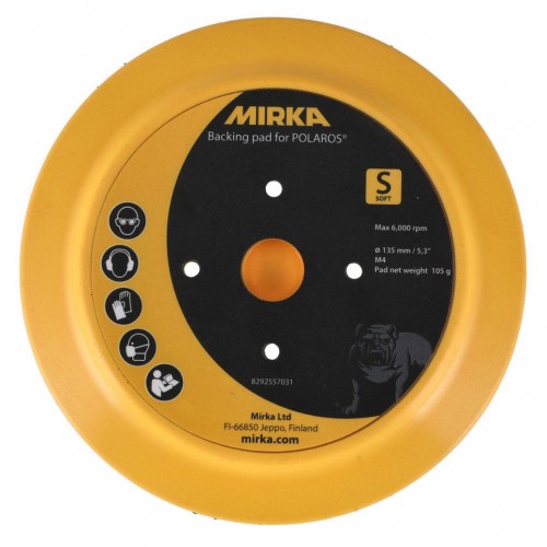 Plateau de lustrage souple Ø 135 mm pour lustreuse Mirka POLAROS