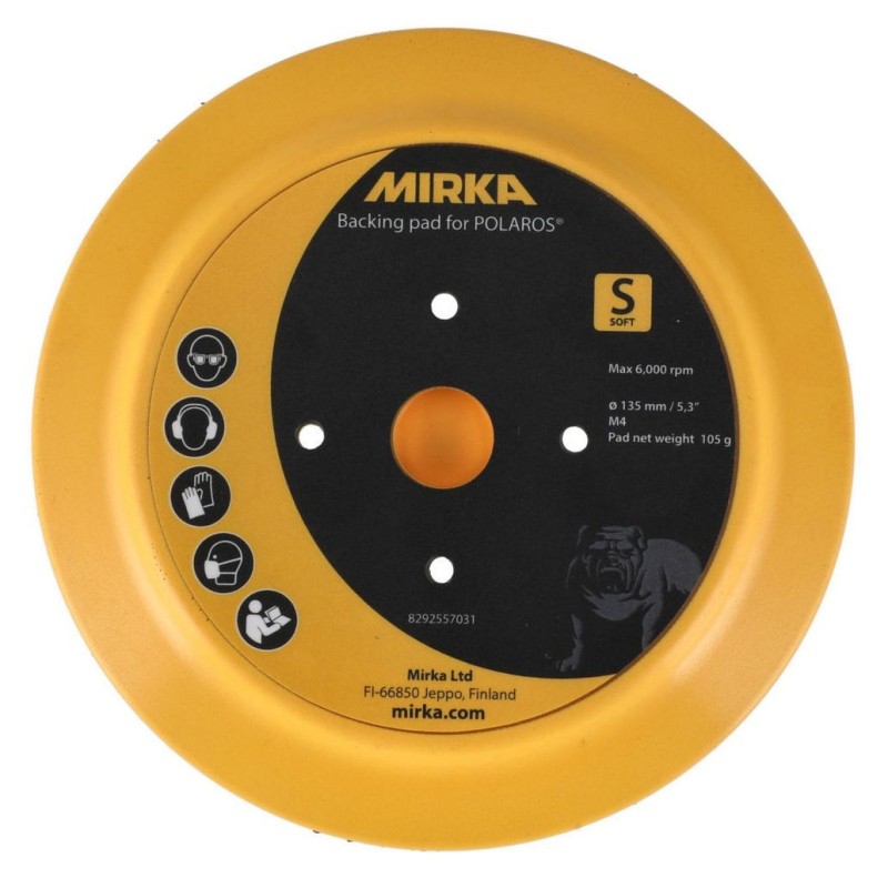 Plateau de lustrage souple Ø 135 mm pour lustreuse Mirka POLAROS