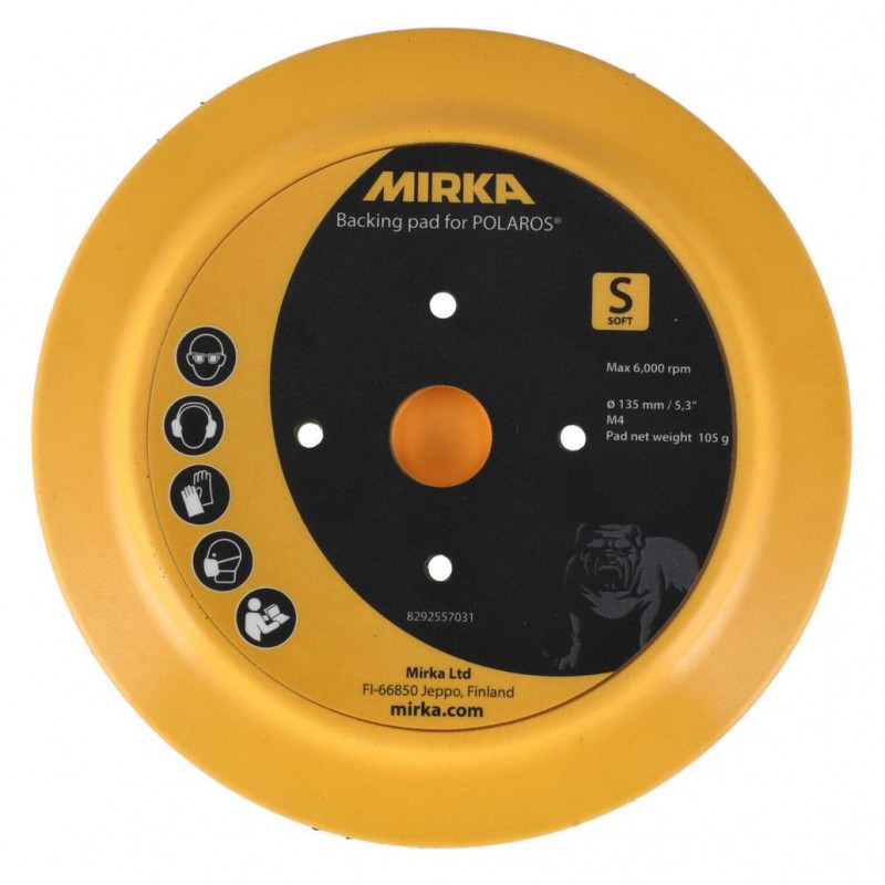 Plateau de lustrage souple Ø 135 mm pour lustreuse Mirka POLAROS