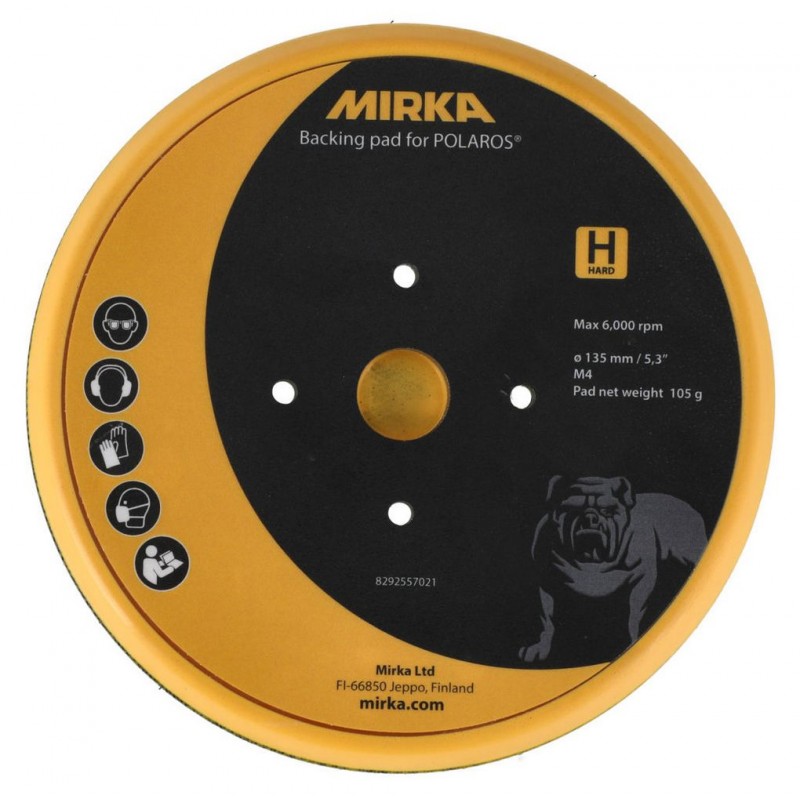 Plateau de lustrage rigide Ø 135 mm pour lustreuse Mirka POLAROS