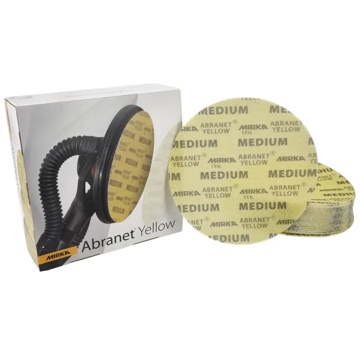 Disques abrasifs Abranet Yellow  Ø 225 mm  auto-agrippants (maille micro-perforée)
