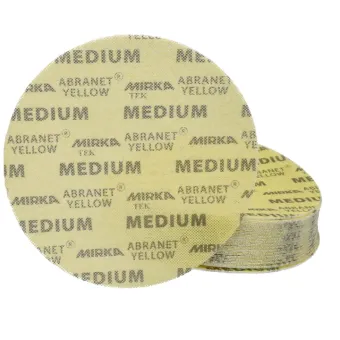 Disques abrasifs Abranet Yellow  Ø 225 mm  auto-agrippants (maille micro-perforée)