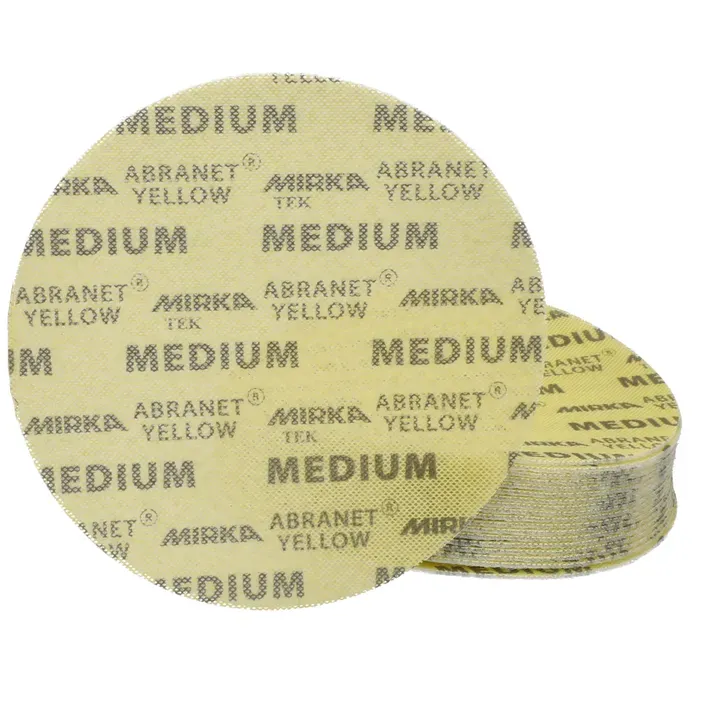 Disques abrasifs Abranet Yellow  Ø 225 mm  auto-agrippants (maille micro-perforée)