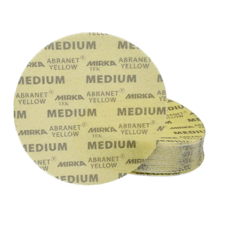 Disques abrasifs Abranet Yellow  Ø 225 mm  auto-agrippants (maille micro-perforée)