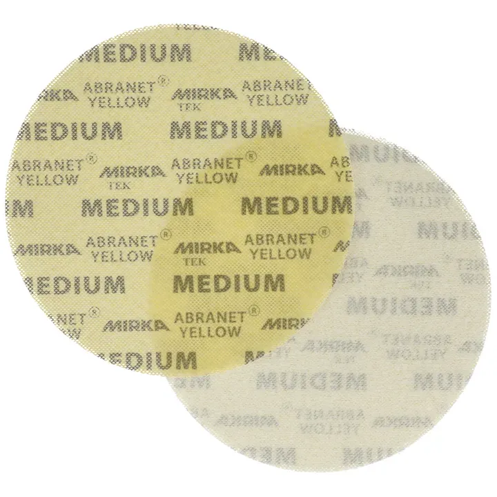 Disques abrasifs Abranet Yellow  Ø 225 mm  auto-agrippants (maille micro-perforée)