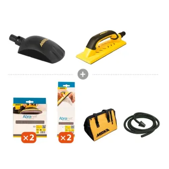 Kit 2 cales à poncer Mirka (Roundy et Handy) avec abrasifs et accessoires