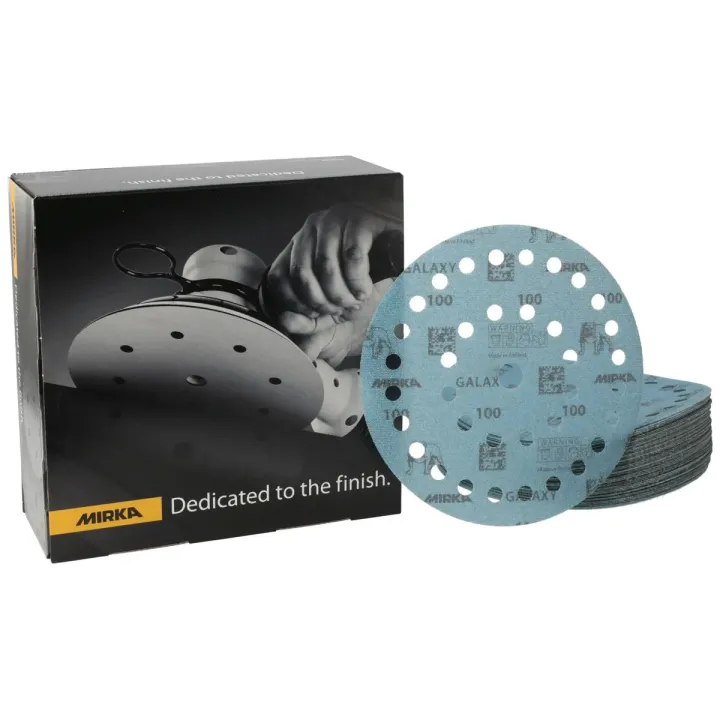 Disques abrasifs Mirka Galaxy Ø175 mm 37 trous Multifit | boîte 50 disques haute performance
