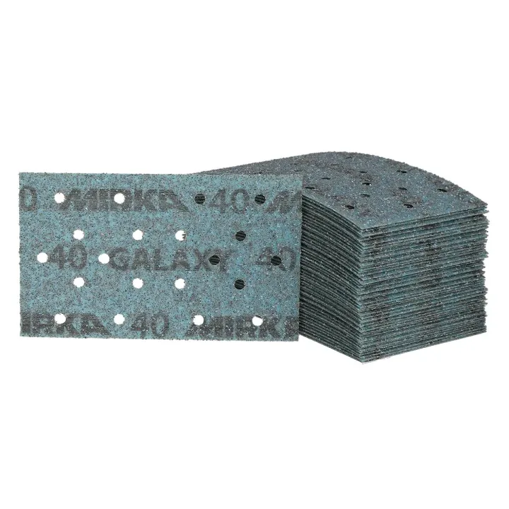 Mirka Galaxy 81x133 mm : coupes abrasives durables, ponçage rapide sans encrassement