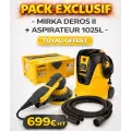 Pack exclusif Mirka DEROS II 5650CV + Aspirateur 1025L + tuyau 4m